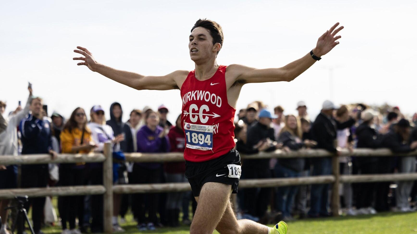 Kirkwood's Graham Stevener embraces cross country for Class 5 runner-up finish